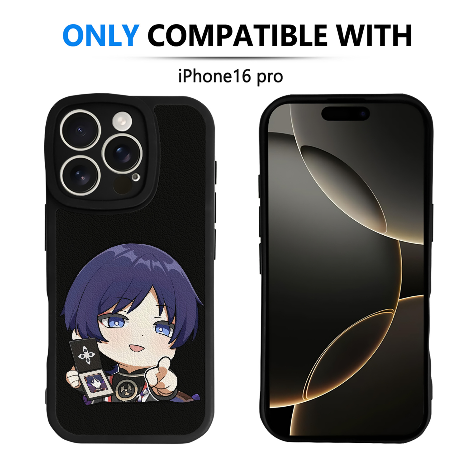 げんし神 さんペい genshin Sanpei 【iPhone 16シリーズ対応】シリコンスマホケース（レザー調） 材質：シリコン